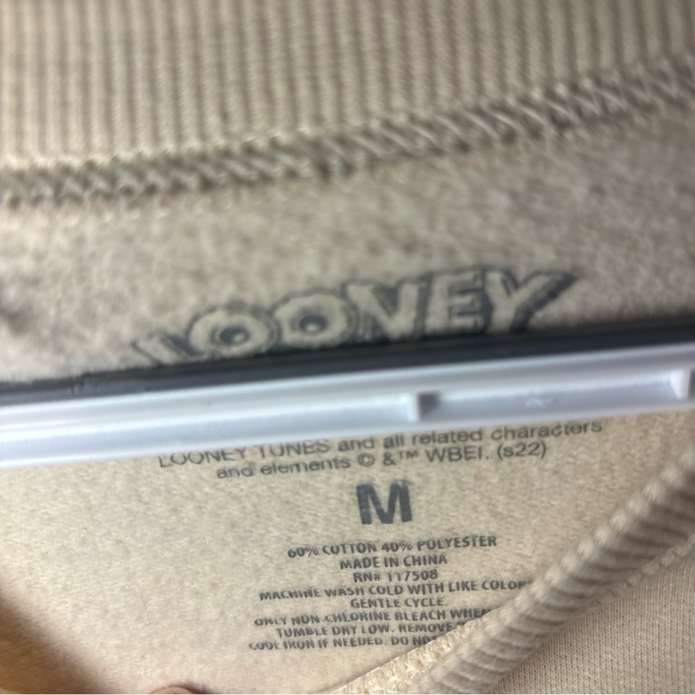 Warner Bros. Cream Looney Tunes Sweatshirt - Picture 2 of 7